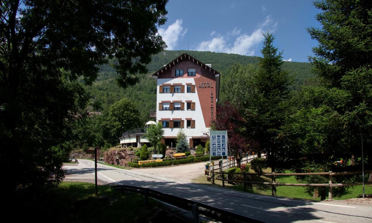 Hostal Les Fonts Castellar De N'Hug Bagian luar foto